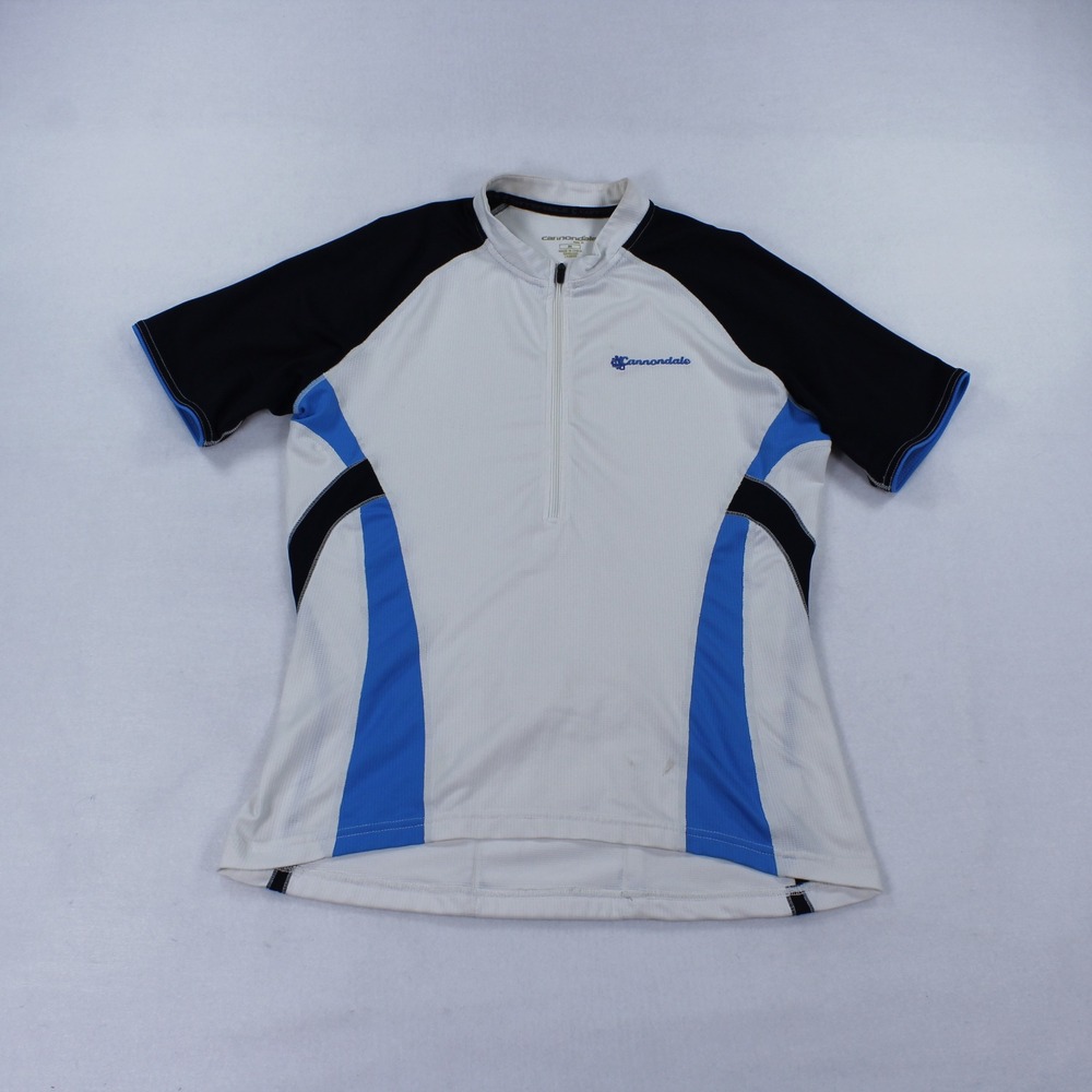 Cannondale Cycling Jersey Womens Medium Short Sleeve Quarter Zip